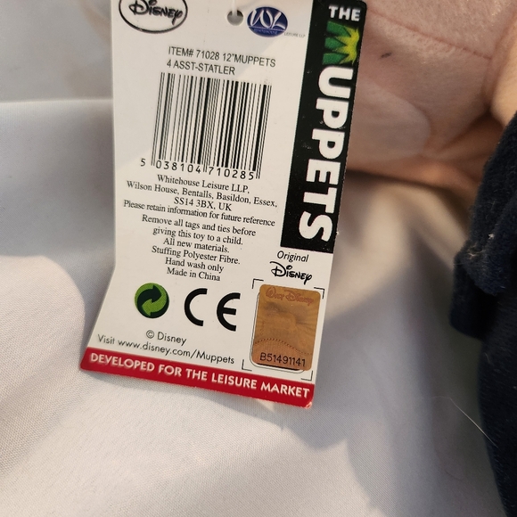 Statler plush from The Muppets. RARE NWT. - Picture 4 of 6